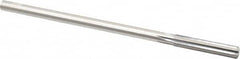 Made in USA - 0.349" High Speed Steel 6 Flute Chucking Reamer - Straight Flute, 0.3105" Straight Shank, 1-3/4" Flute Length, 7" OAL - Benchmark Tooling