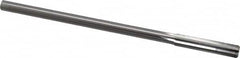 Made in USA - 0.365" High Speed Steel 6 Flute Chucking Reamer - Straight Flute, 0.3105" Straight Shank, 1-3/4" Flute Length, 7" OAL - Benchmark Tooling
