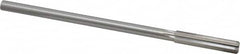 Made in USA - 0.37" High Speed Steel 6 Flute Chucking Reamer - Straight Flute, 0.3105" Straight Shank, 1-3/4" Flute Length, 7" OAL - Benchmark Tooling