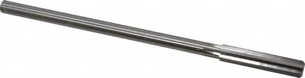 Made in USA - 0.391" High Speed Steel 6 Flute Chucking Reamer - Straight Flute, 0.3105" Straight Shank, 1-3/4" Flute Length, 7" OAL - Benchmark Tooling