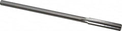 Made in USA - 0.391" High Speed Steel 6 Flute Chucking Reamer - Straight Flute, 0.3105" Straight Shank, 1-3/4" Flute Length, 7" OAL - Benchmark Tooling