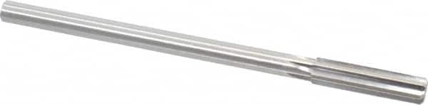 Made in USA - 0.441" High Speed Steel 6 Flute Chucking Reamer - Straight Flute, 0.373" Straight Shank, 1-3/4" Flute Length, 7" OAL - Benchmark Tooling
