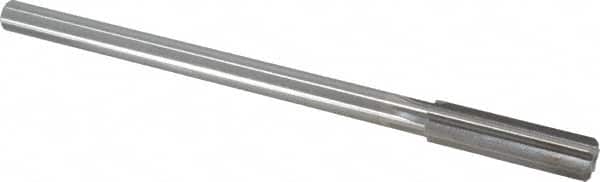 Made in USA - 0.467" High Speed Steel 6 Flute Chucking Reamer - Straight Flute, 0.373" Straight Shank, 1-3/4" Flute Length, 7" OAL - Benchmark Tooling
