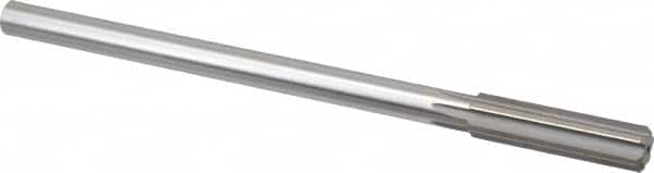 Made in USA - 0.468" High Speed Steel 6 Flute Chucking Reamer - Straight Flute, 0.373" Straight Shank, 1-3/4" Flute Length, 7" OAL - Benchmark Tooling