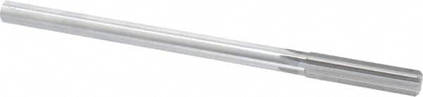Made in USA - 0.478" High Speed Steel 6 Flute Chucking Reamer - Straight Flute, 0.4355" Straight Shank, 2" Flute Length, 8" OAL - Benchmark Tooling