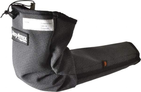 HexArmor - Size M, Gray/Black SuperFabric Cut & Puncture Resistant Sleeve - 19" Long Sleeve, Cut Resistance Level 5, Made with Thumb Hole - Benchmark Tooling