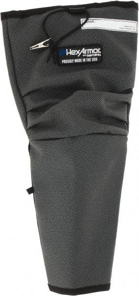 HexArmor - Size XL, Gray/Black SuperFabric Cut & Puncture Resistant Sleeve - 19" Long Sleeve, Cut Resistance Level 5, Made with Thumb Hole - Benchmark Tooling
