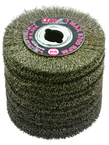 4 x 2-3/4 x 5/8-11" Stainless Steel wire .020 - Wire Brush for Right Angle Grinders - Benchmark Tooling