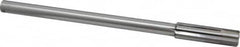 Made in USA - 9/16" Carbide-Tipped 6 Flute Chucking Reamer - Straight Flute, 7/16" Straight Shank, 2" Flute Length, 8" OAL - Benchmark Tooling