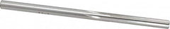 Made in USA - #9 High Speed Steel 6 Flute Chucking Reamer - Straight Flute, 0.196" Straight Shank, 1-1/4" Flute Length, 3-5/8" OAL - Benchmark Tooling