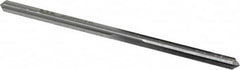 Made in USA - #28 High Speed Steel 4 Flute Chucking Reamer - Straight Flute, 9/64" Straight Shank, 1" Flute Length, 2-7/8" OAL - Benchmark Tooling