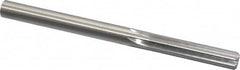 Made in USA - Letter V High Speed Steel 6 Flute Chucking Reamer - Straight Flute, 0.377" Straight Shank, 1-3/4" Flute Length, 5" OAL - Benchmark Tooling
