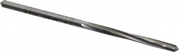 Made in USA - 3/32" High Speed Steel 4 Flute Chucking Reamer - Spiral Flute, 3/32" Straight Shank, 3/4" Flute Length, 2-1/4" OAL - Benchmark Tooling