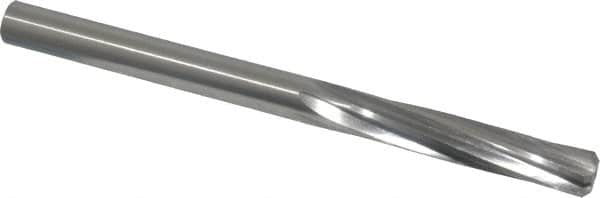 Made in USA - 3/8" High Speed Steel 6 Flute Chucking Reamer - Spiral Flute, 3/8" Straight Shank, 1-3/4" Flute Length, 5" OAL - Benchmark Tooling