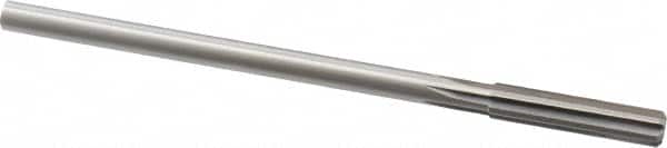 Made in USA - 21/64" Cobalt 6 Flute Chucking Reamer - Straight Flute, 0.2792" Straight Shank, 1-1/2" Flute Length, 6" OAL - Benchmark Tooling