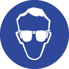 NMC - ISO Label - White & Blue, 2" Long x 2" High, Sign Muscle Finish - Benchmark Tooling