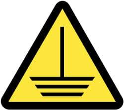 NMC - ISO Label - Black & Yellow, 2" Long x 2" High, Sign Muscle Finish - Benchmark Tooling