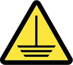 NMC - ISO Label - Black & Yellow, 4" Long x 4" High, Sign Muscle Finish - Benchmark Tooling
