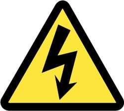 NMC - ISO Label - Black & Yellow, 4" Long x 4" High, Sign Muscle Finish - Benchmark Tooling