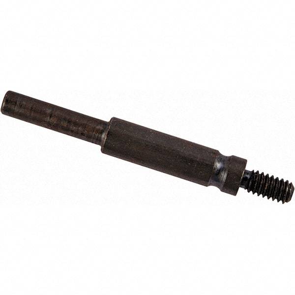 Merit Abrasives - 1/4-20 Cross/Square Pad Mandrel - 3" Long - Benchmark Tooling