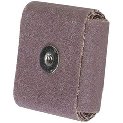 Merit Abrasives - 60 Grit, Medium Grade, Aluminum Oxide Square Pad - 1-1/2" Long x 1-1/2" Wide x 1/2" Thick - Benchmark Tooling