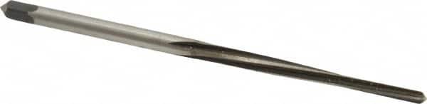 Made in USA - #5/0 Pin, 0.0966" Diam, 0.0719" Small End, 7/64" Diam Straight Shank, 1-3/16" Flute, Taper Pin Reamer - Benchmark Tooling