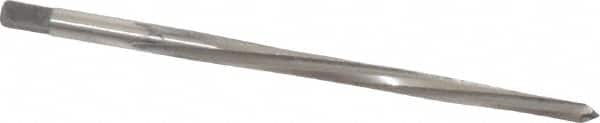 Made in USA - #4/0 Pin, 0.1142" Diam, 0.0869" Small End, 1/8" Diam Straight Shank, 1-5/16" Flute, Taper Pin Reamer - Benchmark Tooling