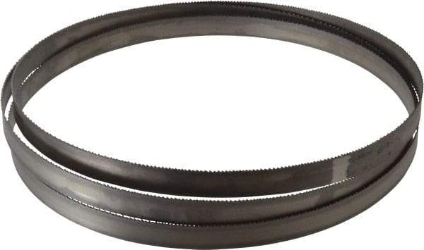 Starrett - 10 to 14 TPI, 8' 10" Long x 3/4" Wide x 0.035" Thick, Welded Band Saw Blade - Bi-Metal, Toothed Edge, Raker Tooth Set, Contour Cutting - Benchmark Tooling
