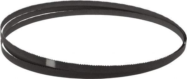 Starrett - 8 to 12 TPI, 9' 9" Long x 1/2" Wide x 0.025" Thick, Welded Band Saw Blade - Bi-Metal, Toothed Edge, Raker Tooth Set, Contour Cutting - Benchmark Tooling