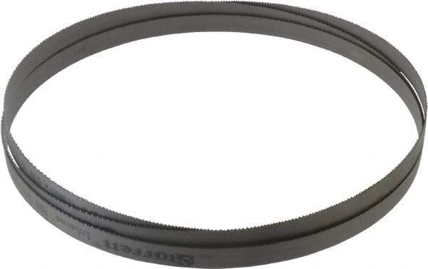 Starrett - 10 to 14 TPI, 9' 10" Long x 3/4" Wide x 0.035" Thick, Welded Band Saw Blade - Bi-Metal, Toothed Edge, Raker Tooth Set, Contour Cutting - Benchmark Tooling