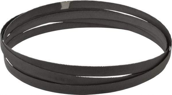 Starrett - 14 to 18 TPI, 10' 10" Long x 1/2" Wide x 0.025" Thick, Welded Band Saw Blade - Bi-Metal, Toothed Edge, Raker Tooth Set, Contour Cutting - Benchmark Tooling