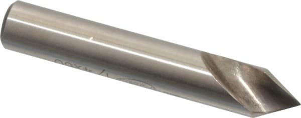 Keo - 1/4" Head Diam, 1/4" Shank Diam, 1 Flute 60° High Speed Steel Countersink - Benchmark Tooling