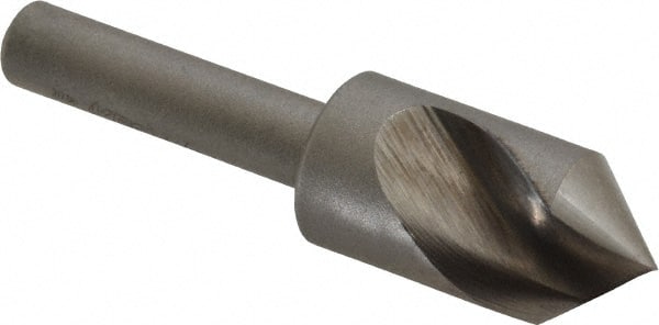 Keo - 1/2" Head Diam, 1/4" Shank Diam, 1 Flute 82° High Speed Steel Countersink - Benchmark Tooling