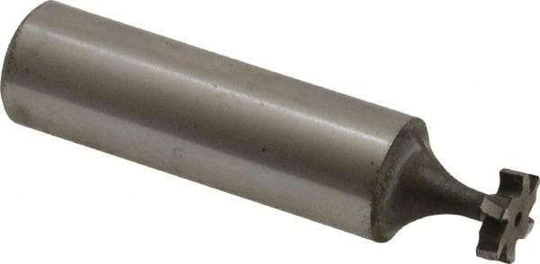 Keo - 3/8" Diam x 3/32" Face Width, High Speed Steel, 6 Teeth, Shank Connection Woodruff Keyseat Cutter - Uncoated, 2-3/32" OAL x 1/2" Shank, Staggered Teeth, ANSI 303, Old Standard 212 - Benchmark Tooling