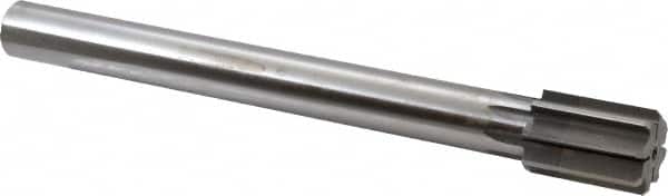 Made in USA - 1-5/16" Diam, 1" Max Diam Straight Shank, 1-7/8" Flute Length, Machine Expansion Reamer - Straight Flute, 11-1/2" OAL, Right Hand Cut, 8 Flutes, High Speed Steel, Bright Finish - Benchmark Tooling