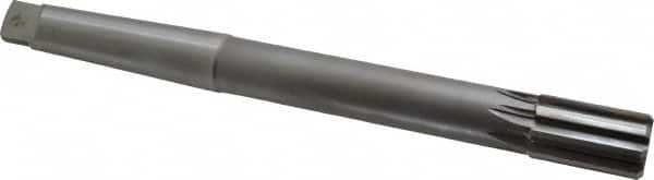 Made in USA - 1" Diam, 3MT Morse Taper Shank, 1-5/8" Flute Length, Machine Expansion Reamer - Straight Flute, 10-1/2" OAL, Right Hand Cut, 8 Flutes, Carbide-Tipped, Bright Finish - Benchmark Tooling