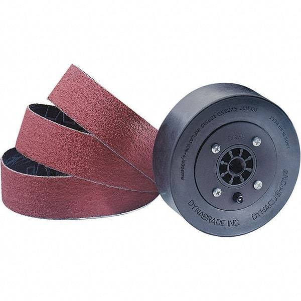 Dynabrade - 5" Wheel OD, 1-1/2" Wheel Width, 4,500 RPM, Composite, Pneumatic Wheel with Hub - 15-1/2" Long x 1-1/2" Wide, 5/8" Wheel Arbor Hole - Benchmark Tooling