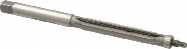 Made in USA - 3/8" Reamer Diam, 0.3700" Diam Straight Shank, 1-3/4" Flute Length, Hand Expansion Reamer - Straight Flute, 5" OAL, Right Hand Cut, 6 Flutes, High Speed Steel - Benchmark Tooling