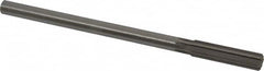 Made in USA - 1/2" Cobalt 6 Flute Chucking Reamer - Straight Flute, 0.4355" Straight Shank, 2" Flute Length, 8" OAL - Benchmark Tooling