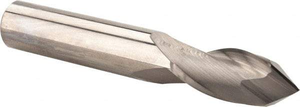 Melin Tool - 7/16" Diam, 1" LOC, 2 Flute, 90° Point Angle, Solid Carbide Drill Mill - Uncoated, 2-3/4" OAL, 7/16" Shank Diam - Benchmark Tooling
