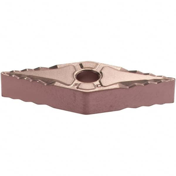 Turning Insert: VNMG331FC TT9225, Solid Carbide TiCN, Al2O3 & TiN Finish, Neutral, 0.6540″ Long, 3/8″ Inscribed Circle, 0.0160″ Corner Radius, 35.0 ° N/A Diamond, Series VNMG