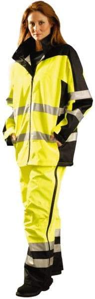 OccuNomix - Size L, Yellow, Rain Jacket - 39-43" Chest, 3 Pockets - Benchmark Tooling