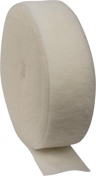 Made in USA - 90' Long x 10" Wide x 1" Thick Polyester Media Air Filter Media Roll - MERV 5, 85% Arrestance Efficiency, 500 FPM Max Air Flow, 0.14" wpg Init Resist, 1" wpg Final Resist, 30% Particle Capture Efficiency, Use with Any Unit - Benchmark Tooling