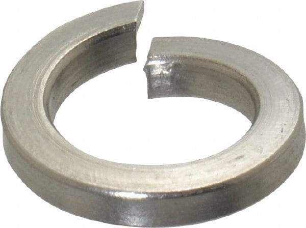 Value Collection - M8, 8.1mm ID, 2mm Thick High Collar Split Lock Washer - 18-8 Austenitic Grade A2 Stainless Steel, Uncoated, 8.1mm Min ID, 8.5mm Max ID, 12.7mm Max OD - Benchmark Tooling