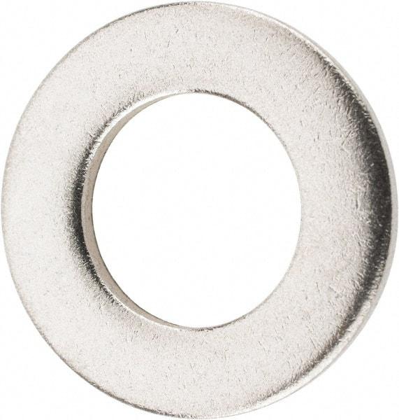 Value Collection - M12 Screw, Grade 316 Stainless Steel Standard Flat Washer - 13mm ID x 24mm OD, Plain Finish - Benchmark Tooling