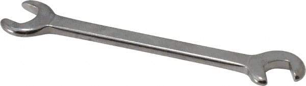 Blackhawk by Proto - 5/16" x 9/32" Standard Ignition Open End Wrench - 3-1/2" OAL, Double End, Satin Finish, 15° & 60° Head Angle - Benchmark Tooling