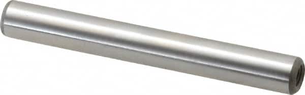 Jergens - 5/16" Diam x 2-1/2" Pin Length Alloy Steel Pull Out Dowel Pin - C 47-58 & C 60-64 (Surface) Hardness, 1 Beveled & 1 Threaded End - Benchmark Tooling