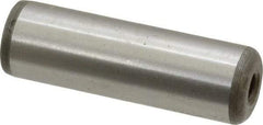 Jergens - 5/8" Diam x 2" Pin Length Alloy Steel Pull Out Dowel Pin - C 47-58 & C 60-64 (Surface) Hardness, 1 Beveled & 1 Threaded End - Benchmark Tooling