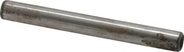 Jergens - 1/4" Diam x 2-1/4" Pin Length Alloy Steel Pull Out Dowel Pin - C 47-58 & C 60-64 (Surface) Hardness, 1 Beveled & 1 Threaded End - Benchmark Tooling
