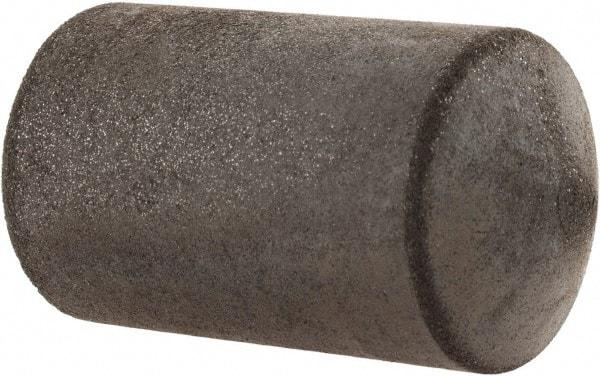 Made in USA - 1" Max Diam x 1-3/4" Long, Cone, Rubberized Point - Medium Grade, Silicon Carbide, 1/4" Arbor Hole, Unmounted - Benchmark Tooling